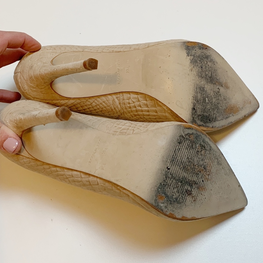 Steve Madden Nude Python Hellix Pump Stiletto Heel - image 8